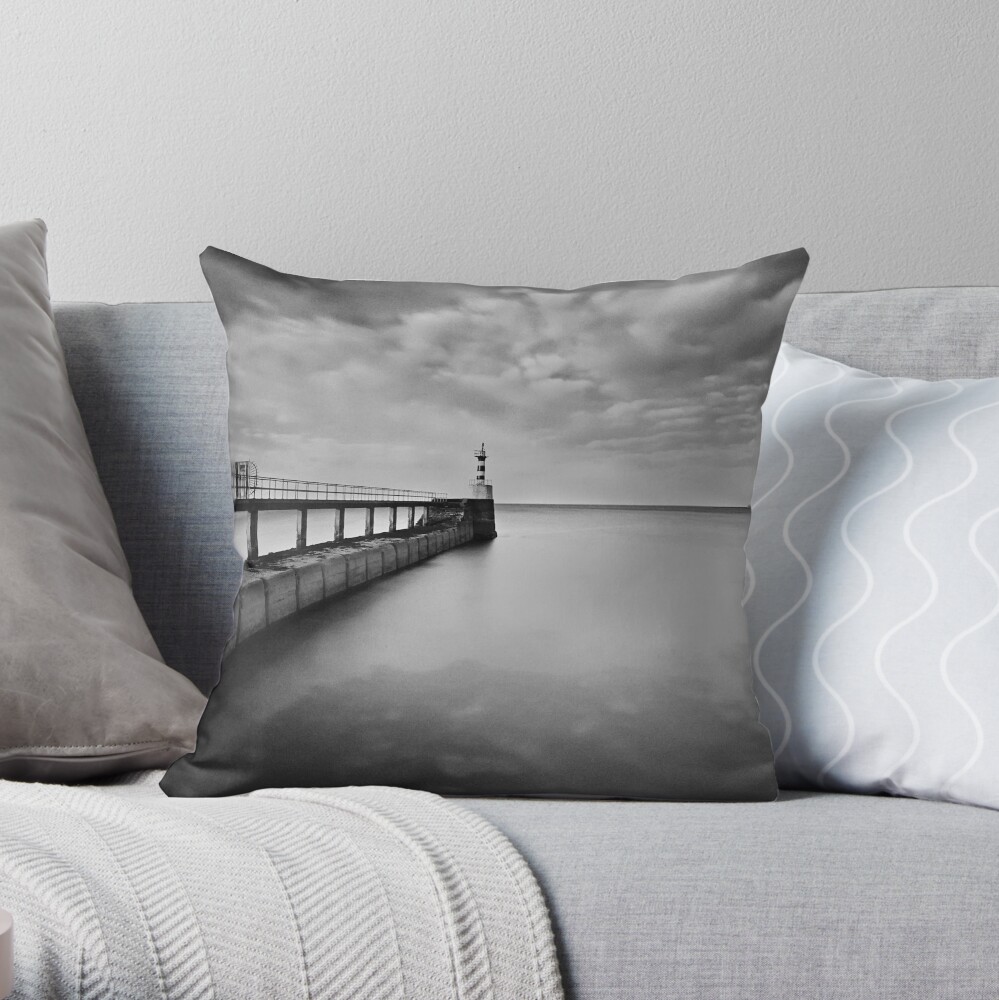 Long Pier Throw Pillow