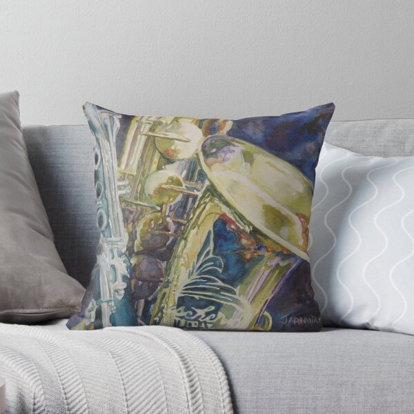 Bouquet of Reeds Throw Pillow