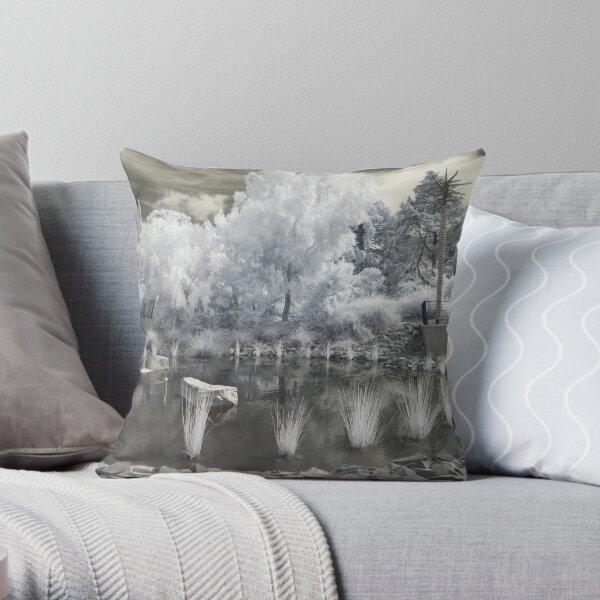 Alien Garden 1 - Horticulture on Another Planet Throw Pillow