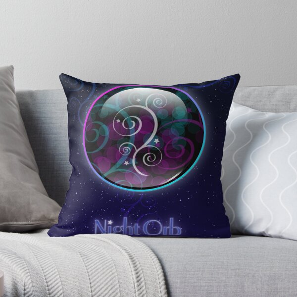 Night Orb Throw Pillow