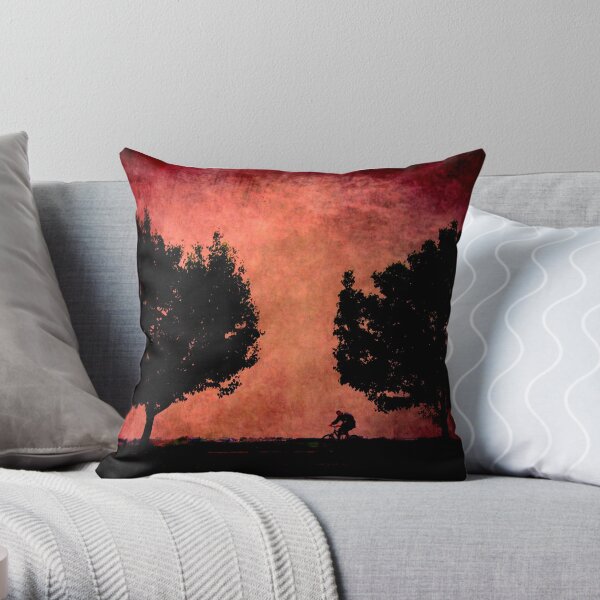 Moon Ride Throw Pillow