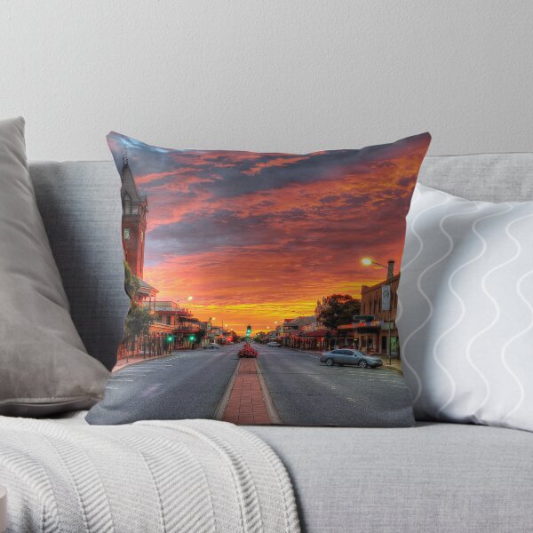 Fire in the Sky Throw Pillow