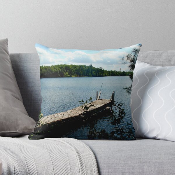 Sterling Pond, Adirdondacks, NY Throw Pillow
