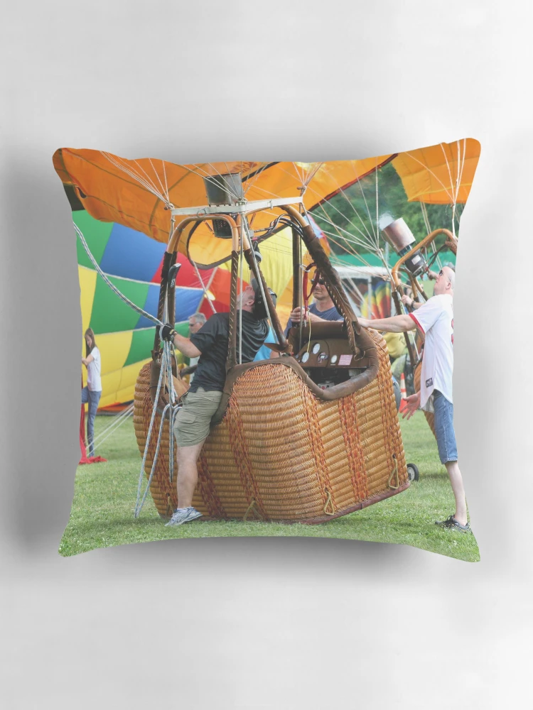 Aperçu 3 sur 4. Coussin avec l'œuvre Get In! créée et vendue par RHMack.
