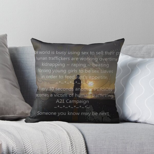 Speaking out Throw Pillow