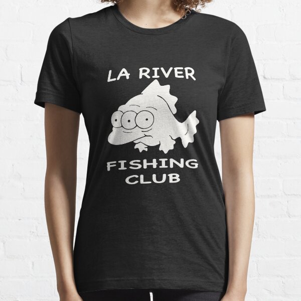 Vista previa del artículo con la obra «L.A. Club de pesca fluvial de tres ojos con diseño de peces.», diseñado y vendido por Jobrien58.