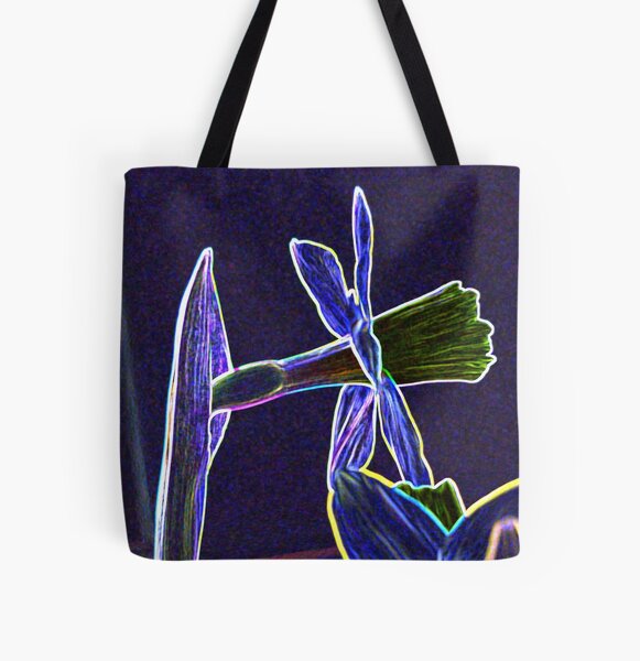 Artistic Daffodil All Over Print Tote Bag