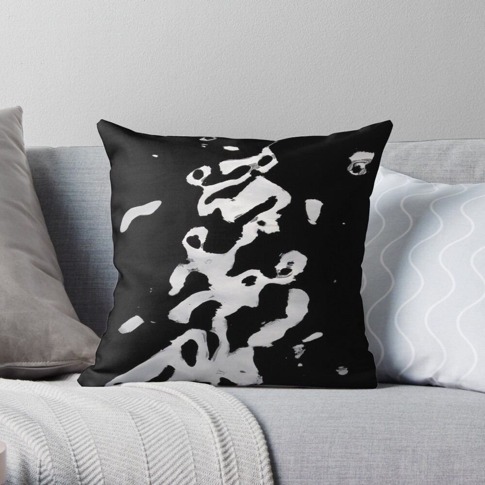 Bat Crack Reflections II Throw Pillow