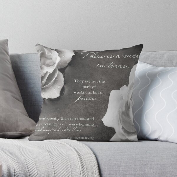 Sacredness In Tears Throw Pillow