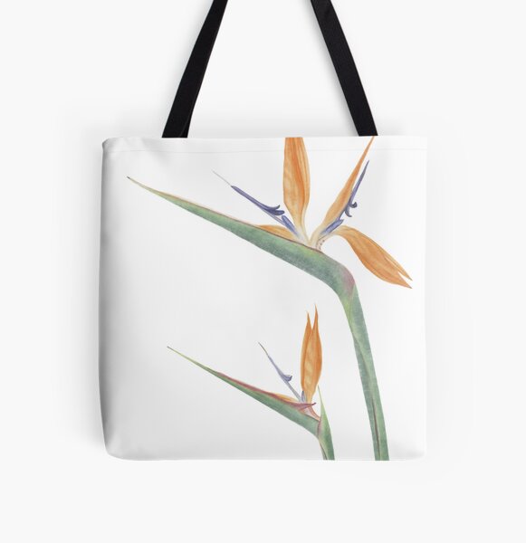 Strelitzia reginae All Over Print Tote Bag