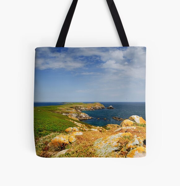 Great Saltee Island, County Wexford, Ireland All Over Print Tote Bag