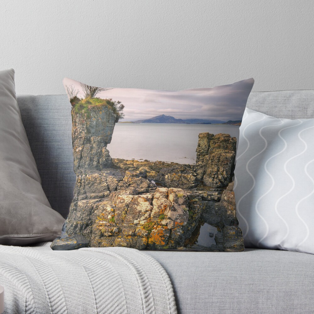 The Painted Rocks (2) Throw Pillow