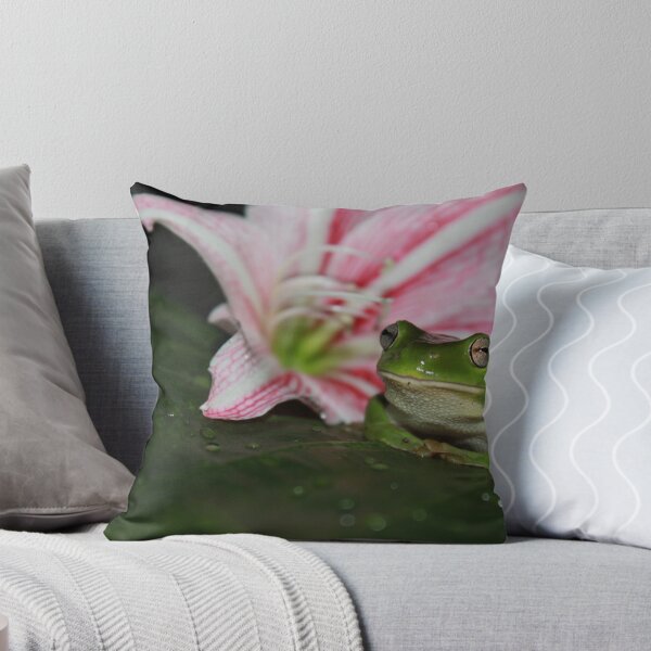 Item preview, The frog and his flower designed and sold by Cathie Trimble.
