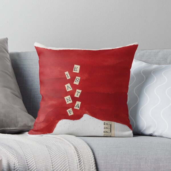 I wake up with your name on my lips Throw Pillow