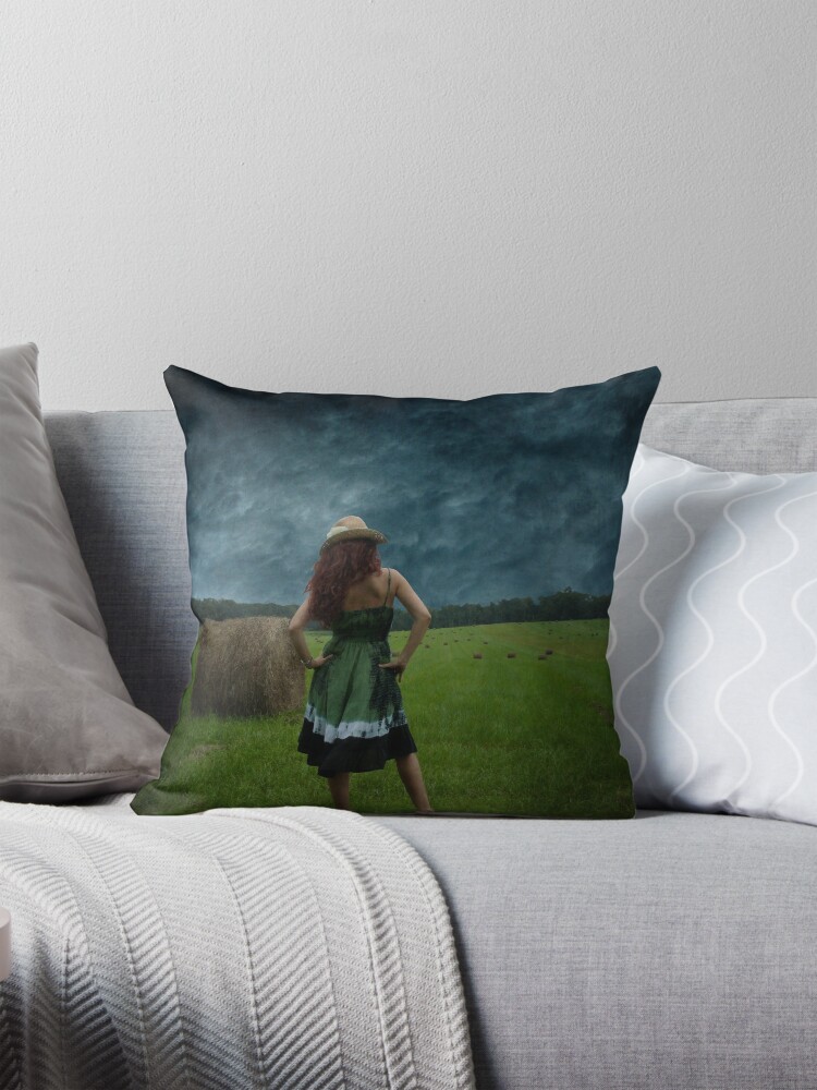 Thumbnail 1 of 4, Pillow, Stormy designed and sold by KatarinaSilva.