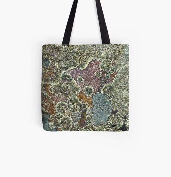 Lichen All Over Print Tote Bag