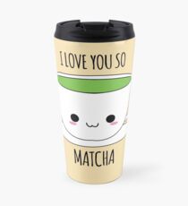 Ich liebe dich so Matcha Thermosbecher