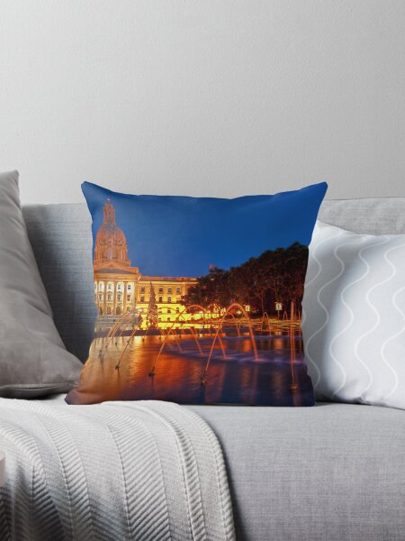 Item preview, Colorful Water - AB Legislature at night designed and sold by camfischer.