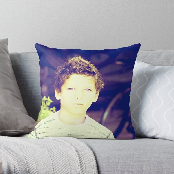 SHY BOY....! Throw Pillow