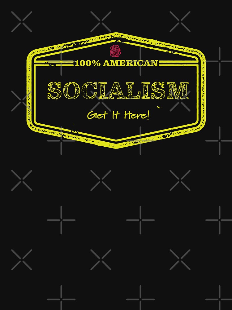 100% American Socialism - Yellow Text by willpate