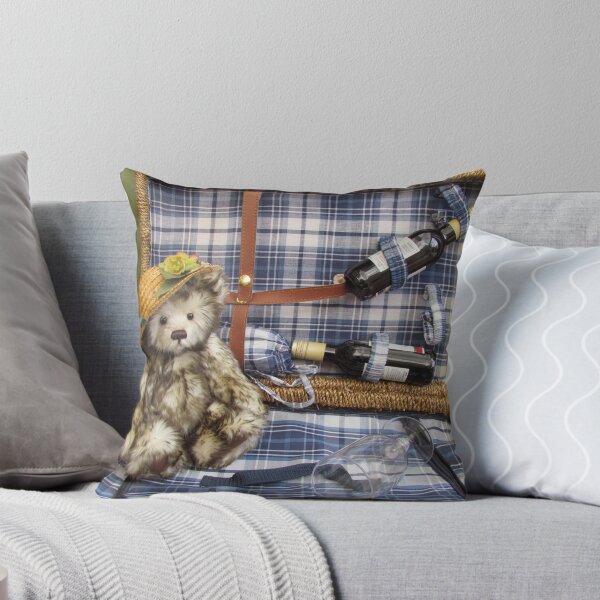 Item preview, Teddy in a basket designed and sold by Audrey Clarke.
