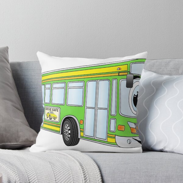 Item preview, Green City Bus Cartoon designed and sold by Scott Hayes.