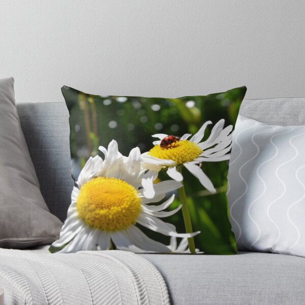 Aperçu de l'œuvre Ladybug on Daisies créée et vendue par jewelsofawe.