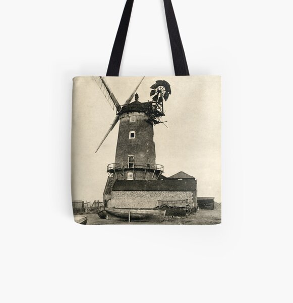 Cley Windmill 1880s All Over Print Tote Bag