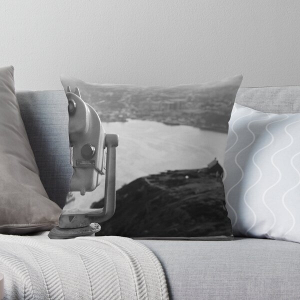 Insert Coin, Push in - (Signal Hill) Throw Pillow