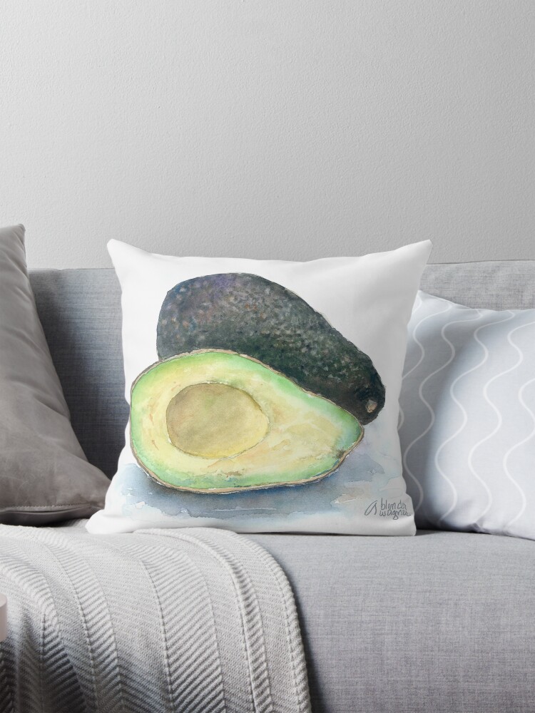 Thumbnail 1 of 4, Pillow, Avocados designed and sold by awagner.