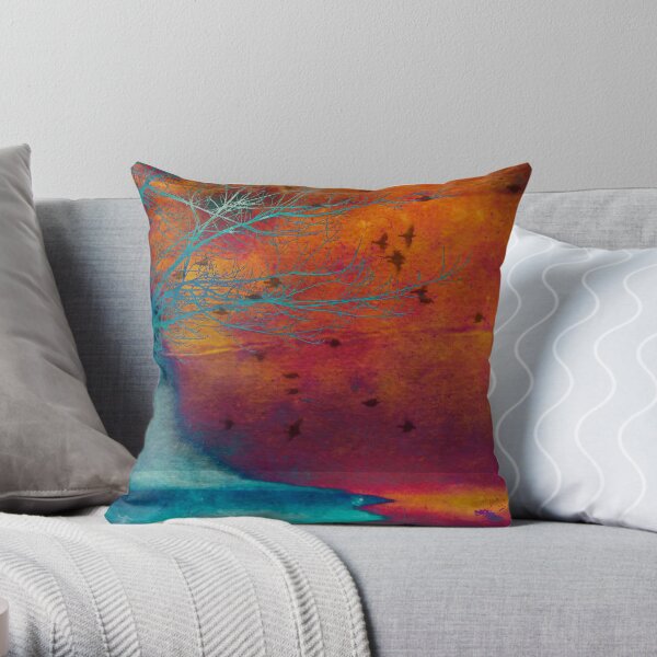 Into the Shore Throw Pillow