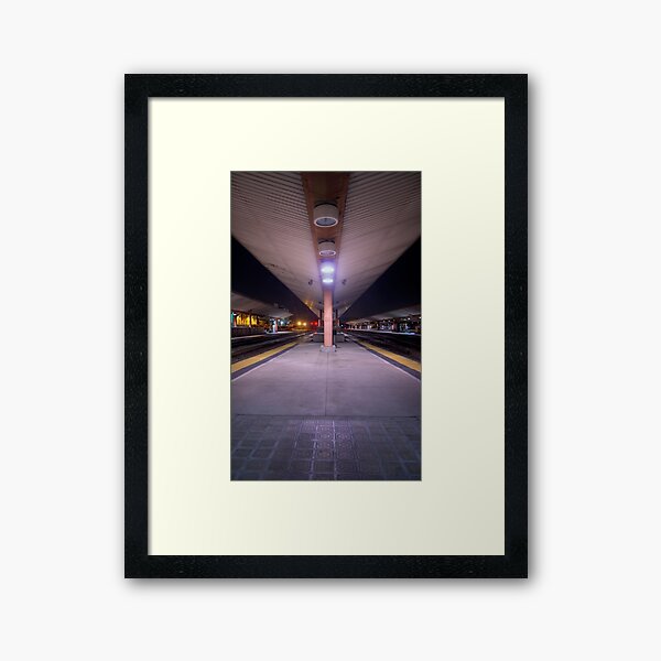 Train Stop Framed Art Print