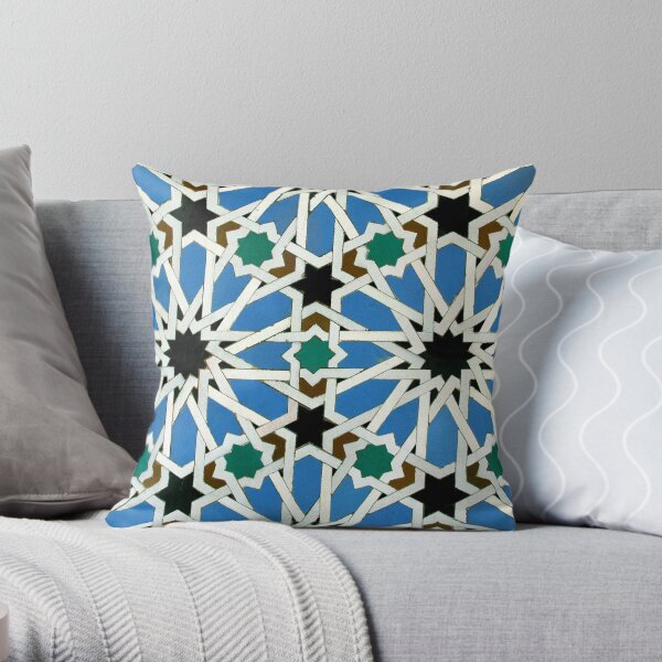 Moorish mosaic Throw Pillow