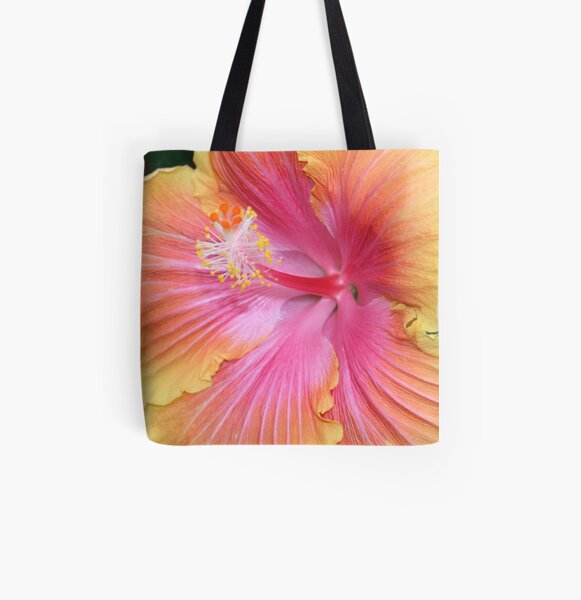 Hibiscus All Over Print Tote Bag