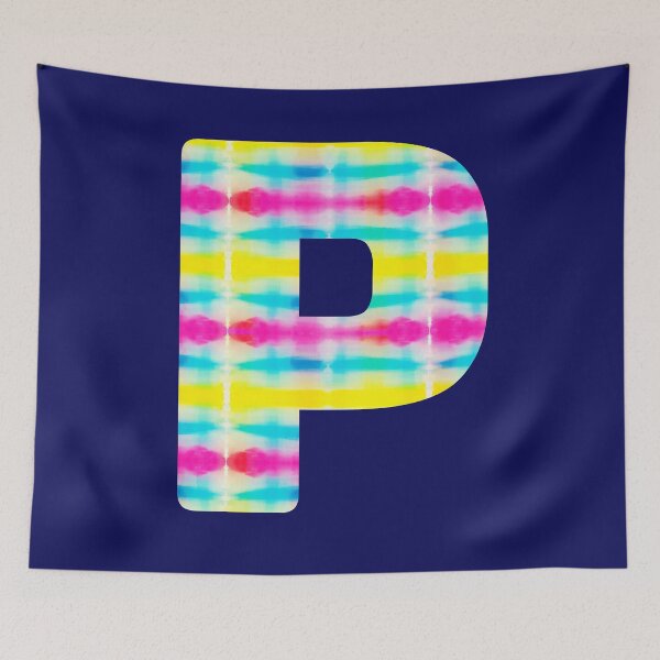 Item preview, Tie Dye Alphabet P (Uppercase letter p), Letter P designed and sold by marosharaf.