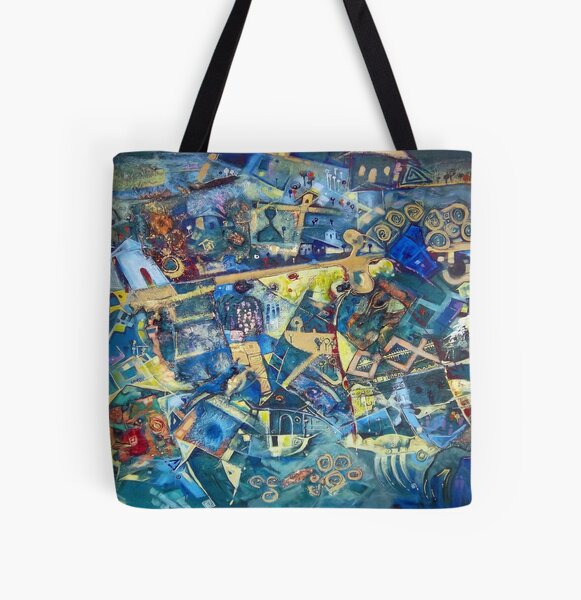 In The Middle Of All All Over Print Tote Bag