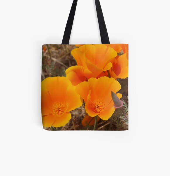California Poppy #1 All Over Print Tote Bag