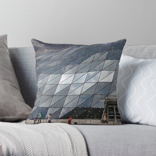 Wave of Glass Throw Pillow