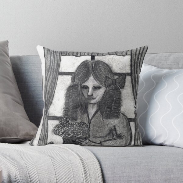 FIRST FLOWERS Throw Pillow