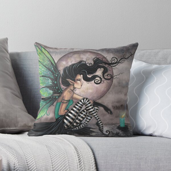 Pastel Goth Throw Pillow, Decorative Accent Pillow, Square Cushion Cover,  Music Room Decor, Music Art, Alternative Home - Treble Clef, Gothic Dragon