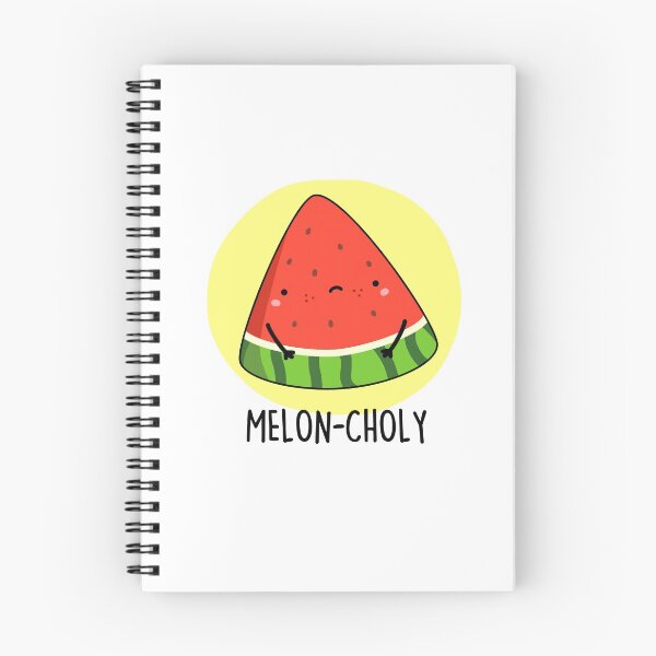 Item preview, Melon-choly Funny Sad Watermelon Puns  designed and sold by punnybone.