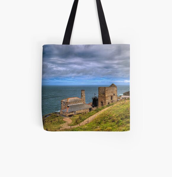 Cornish Tin Mines All Over Print Tote Bag