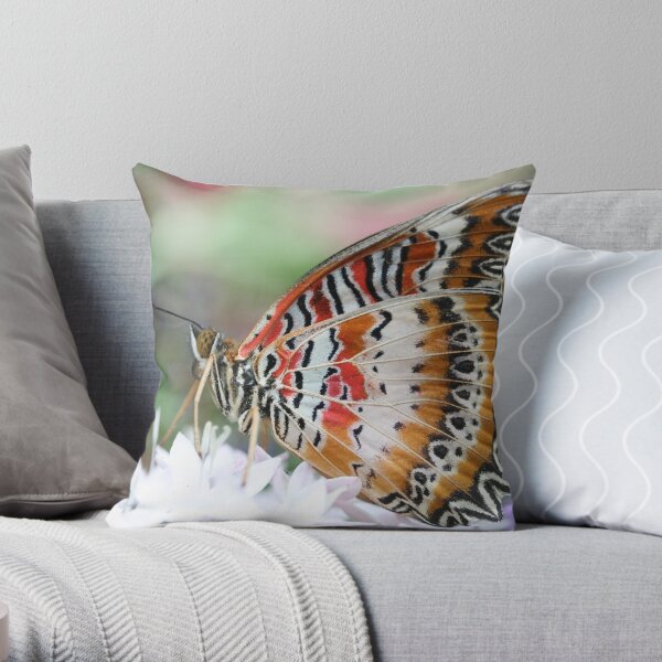 Zig Zag Fly Throw Pillow