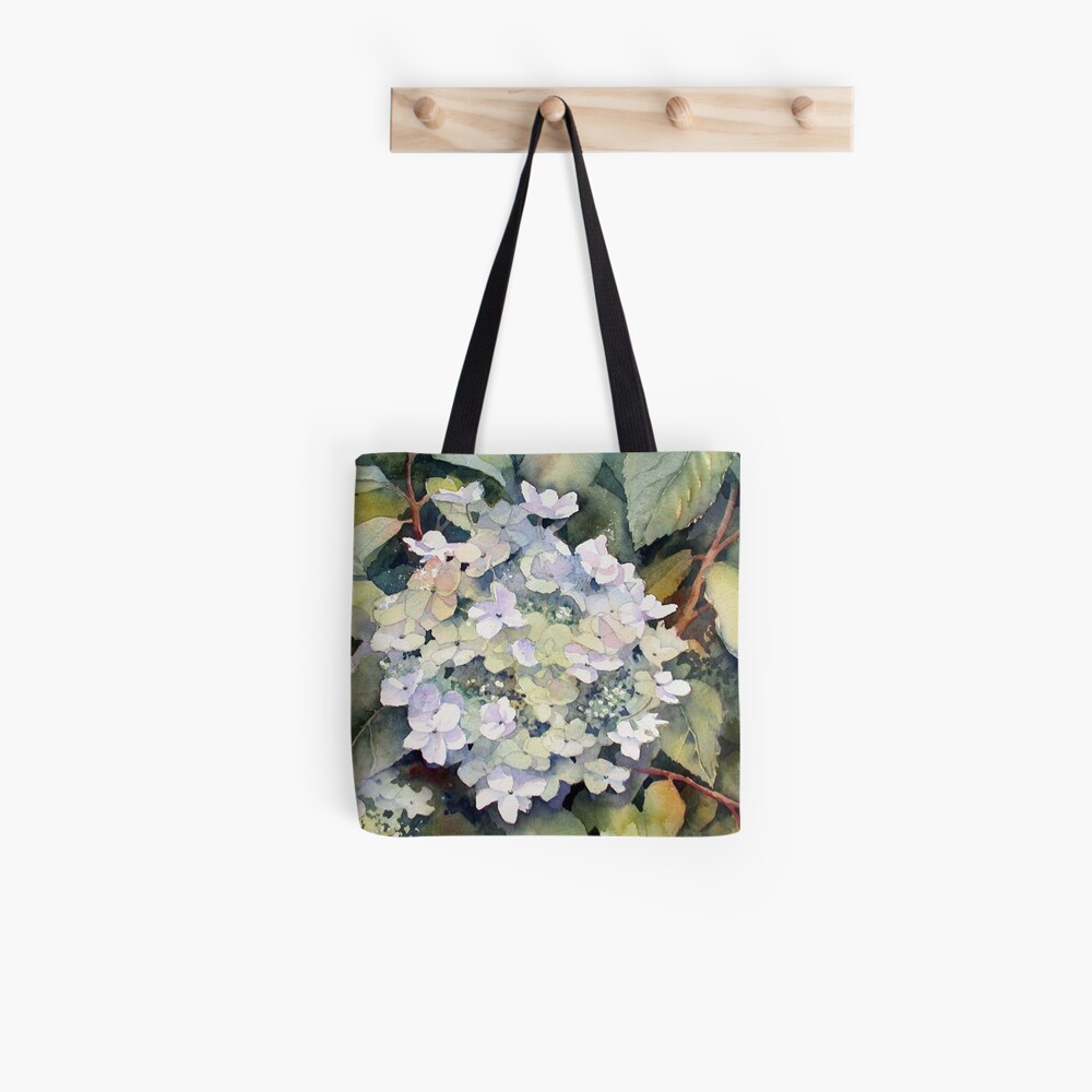 White Hydrangea Tote Bag