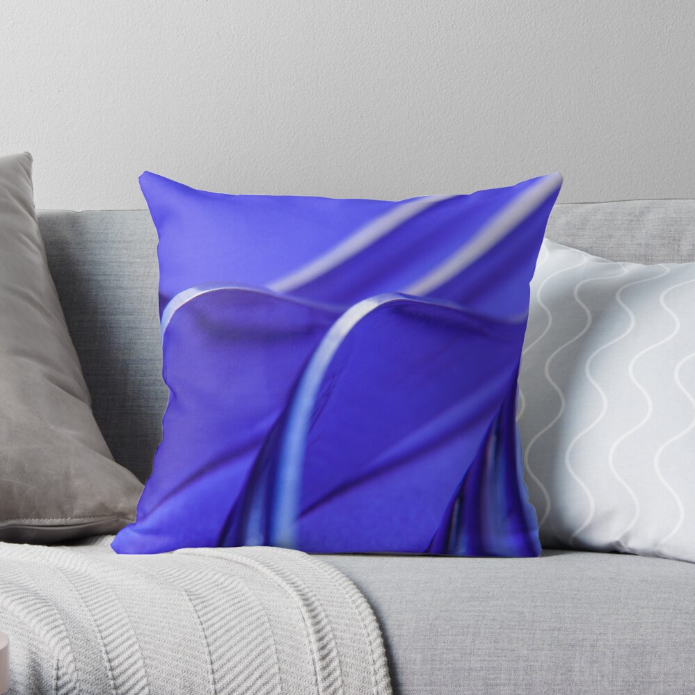 Kitchen Rhapsody: Fork Waves Throw Pillow