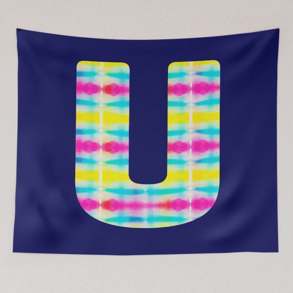 Item preview, Tie Dye Alphabet U (Uppercase letter u), Letter U designed and sold by marosharaf.