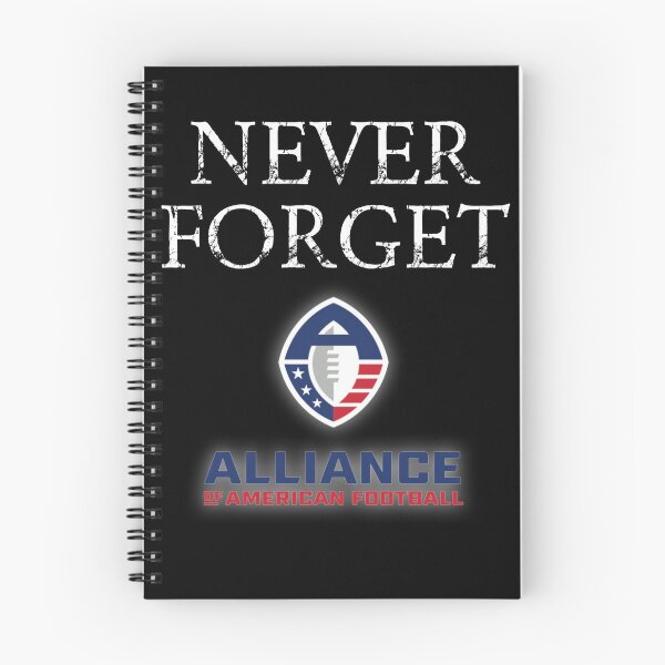 Item preview, Never Forget AAF Alliance of American Football White designed and sold by RNG Designs.