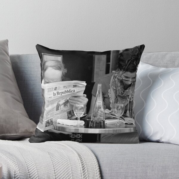 the small print Throw Pillow