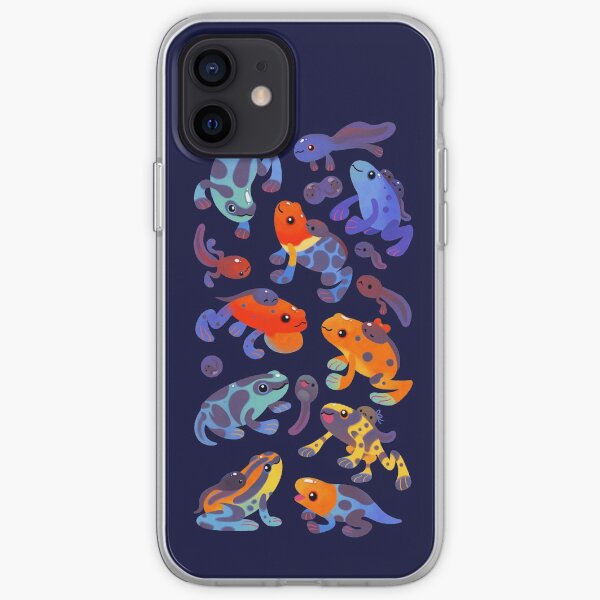 Poison dart frogs - dark iPhone Soft Case