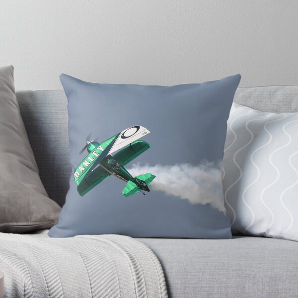 Aerobatic Airplane Throw Pillow